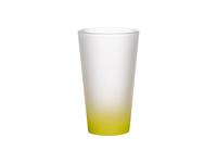 17oz Sublimation Glass Mug (Gradient Color  Lemon Yellow)