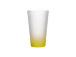 17oz Sublimation Glass Mug (Gradient Color  Lemon Yellow)