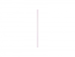 20cm Straight Pink Glass Straw