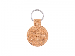 Engraving Blanks Cork Keychain(Round)