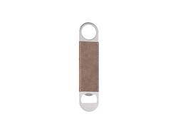 Sublimation PU Stainless Steel Bottle Opener (Gray, 17.7*4cm)