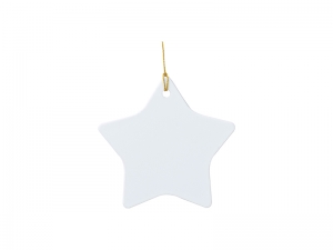 Sublimation Blanks Plastic Star Ornament(7.9*7.9cm)