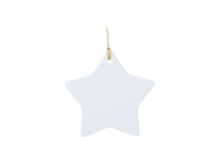 Sublimation Blanks Plastic Star Ornament(7.9*7.9cm)