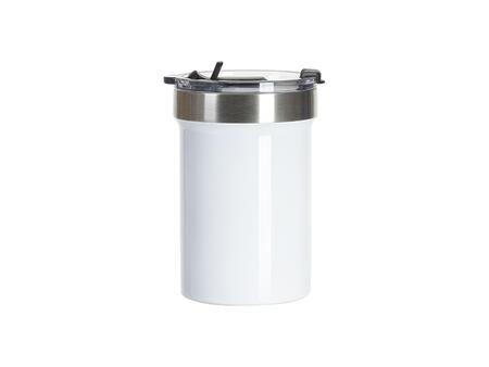 Tumbler Travel Acero Inoxidable 18oz/550ml con Tapa de Clic (Blanco)