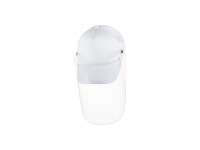 Sublimation Adult Mesh Cap w/ Removable Face Shield (White)