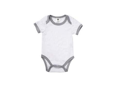 Baby Onesie Short Sleeve S(Gray Edge,0-3M)