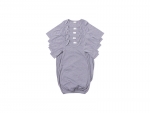 Sublimation Blanks Baby Long Sleeve Nightdress(Gray)