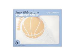 Hoja Transfer Faux Rhinestone 6pcs(Pelota Baloncesto, 20*26cm)