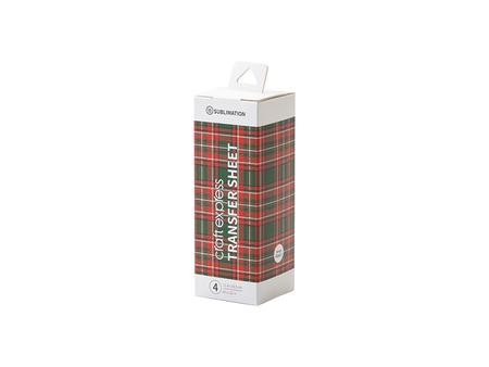 Hoja Transfer Sublimación CraftExpress 4pcs (Xmas Plaid 1, 11.4*30.5cm/4.5&quot;x12&quot;)