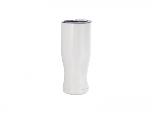 20oz/600ml Sublimation Stainless Steel Pilsner Style Tumbler (White)