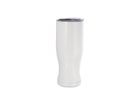 20oz/600ml Sublimation Stainless Steel Pilsner Style Tumbler (White)