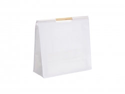 Sublimation blanks tote bag with 2 wooden handles