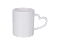 Sublimation 11oz White Mug with Heart Handle