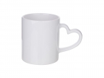 Sublimation 11oz White Mug with Heart Handle