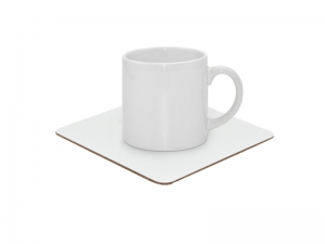 Sublimation Aluminum Coaster with Cork