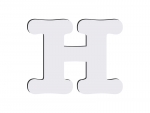 Sublimation HB Letters - H (MOQ: 36)