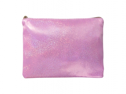 Sublimation Pink Glitter Pencil/Makeup Case(16.5*23cm)