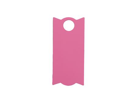 Engraving Blanks Rectangle Silicone Name Tag for 30oz Stanley Tumbler (3.3*7.3*0.3cm,Pink)