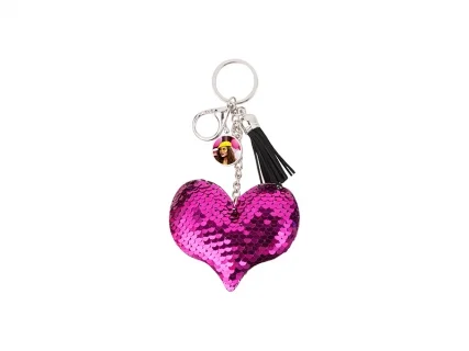 BESTONZON 60pcs Sublimation Blanks Keychains DIY Sublimation Heart