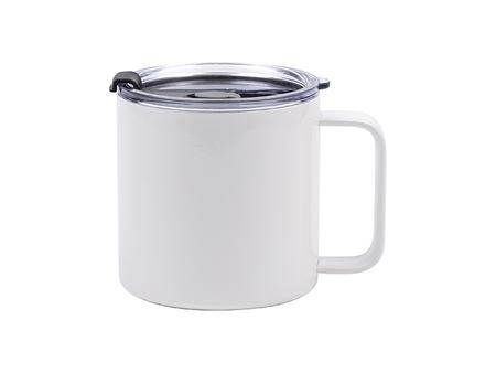 Vaso de Café Acero Inoxidable 14oz/420ml (Blanco)