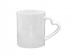 Mug avec anse coeur 330 ml Sublimation Transfert Thermique