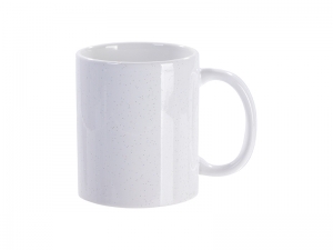 Sublimation Blanks Glossy 11oz 330ml White Starsky Glitter Mug