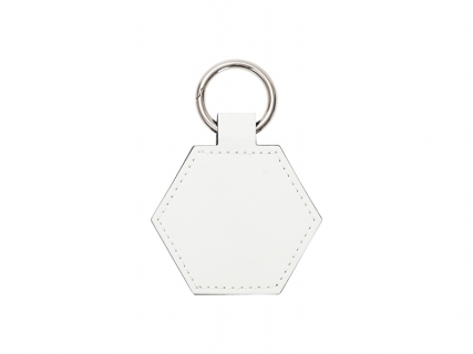 Sublimation Blanks PU Handbag Magnetic Hat Clip(6.7*9.3cm,hexagon)