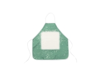 Sublimation Blanks Green Bleached Starry Linen Apron