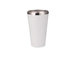 Sublimation 15oz/450ml Stainless Steel Tumbler w/o Lid (White)