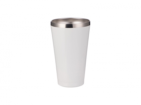 Sublimation 15oz/450ml Stainless Steel Tumbler w/o Lid (White)