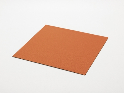 Craft Laserable Leather Sheet (Orange/Black Base, 30.5*30.5cm/ 12*12in)