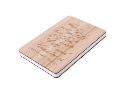 A5 Bamboo Cover Notebook (14.1*21cm) MOQ: 500pcs