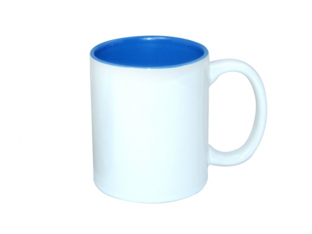 Sublimation 11oz Two-Tone Color Mugs - Medium Blue