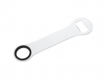 Full White Stainless Steel Bottle Opener w/ Silicon Ring(4.5*18.2cm)