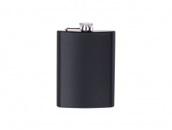 8oz/240ml Stainless Steel Hip Flask (Black Matt))