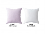 Two-Tone Sublimation Blanks Pillow Cover (Light Purple, 40*40cm/15.7&quot; x 15.7&quot;)