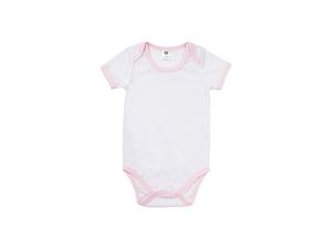 Baby Onesie Short Sleeve XXL(Pink Edge,18-24M)