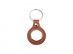 Sublimation PU Key Chain(Round, Brown)