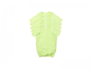 Sublimation Blanks Baby Long Sleeve Nightdress(Green)