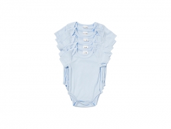 Sublimation Blanks Baby Onesie Short Sleeve(Light Blue)