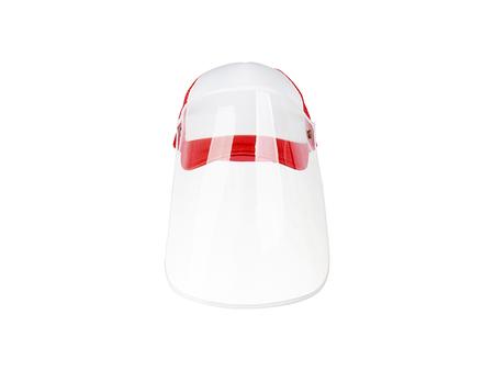 Gorra de Malla Adulto Sublimación Sin Pantalla Facial Desmontable (Rojo)