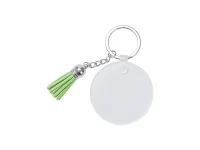 Bestsub Sublimation Blanks Acrylic Keyring W/ White Tassel (Heart