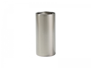 16oz/470ml Sublimation Blanks Stainless Steel Slim Can Cooler(Silver)