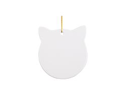 Sublimation 3&quot; Cat Ceramic Ornament