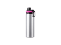 28oz/850ml Sublimation Blanks Alu Water Bottle with Color Cap (Silver)