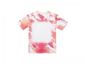 Dreamy Pink Bleached Leopard Cotton Feeling T-shirt for Sublimation Printing