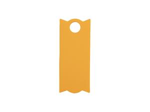 Engraving Blanks Rectangle Silicone Name Tag for 40oz Stanley Tumbler (3.3*8*0.3cm,Orange)