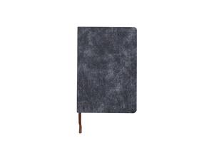 Engraving Leather Notebook(Denim Navy Blue W/ Black,14.7*21*1.2cm)