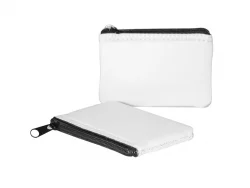 New Waterproof Neoprene Coin Bag Fashion Sublimation Wallet White