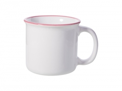 Sublimation 10oz/300ml Ceramic Enamel Mug (Pink)